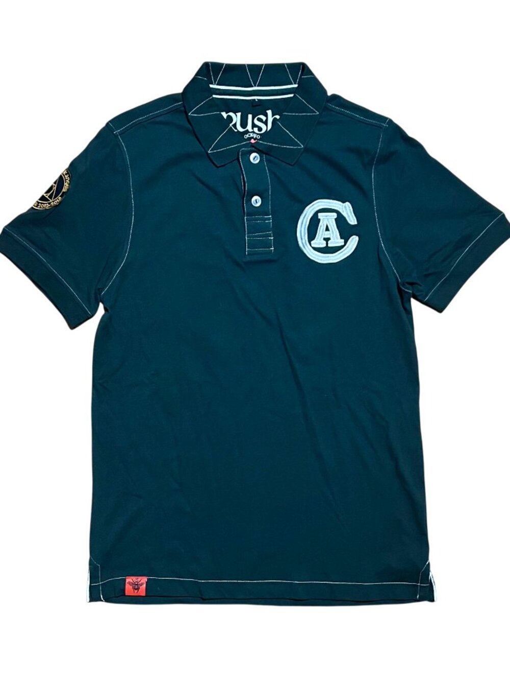 Rare Rush Clockwork Angels World Tour 2012-2013 Polo Shirt, Men's Large